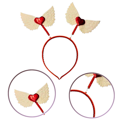 Heart Wings Angel Daemon Headband - 1PC