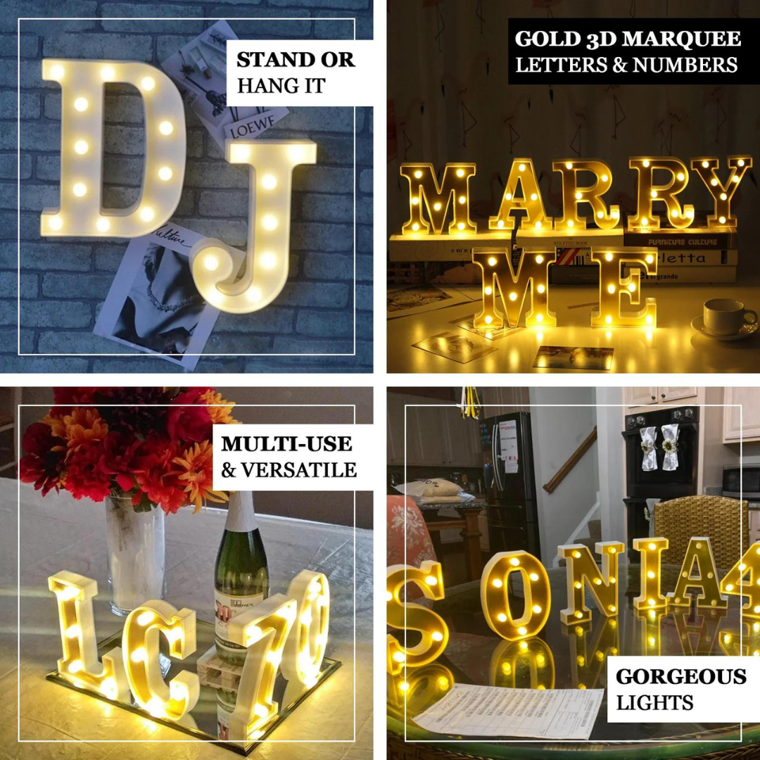 No.1 LED Golden Marquee