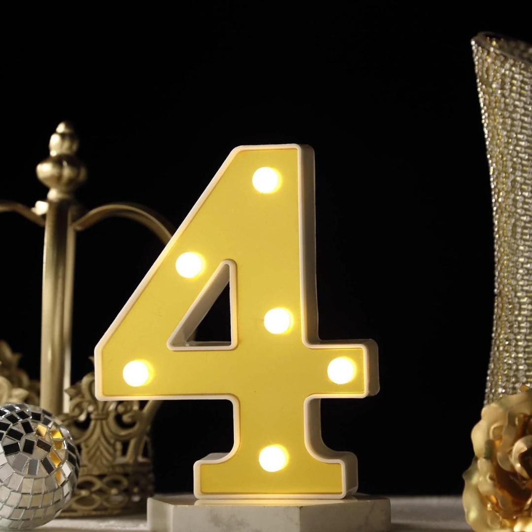 No.4 LED Golden Marquee