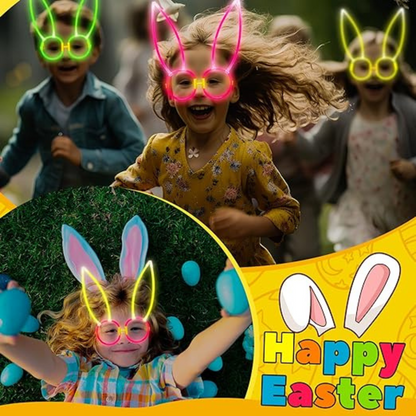 GID Bunny Headband Glow in The Dark Headband Rabbit Ear headband for Kids, Teens, Adults