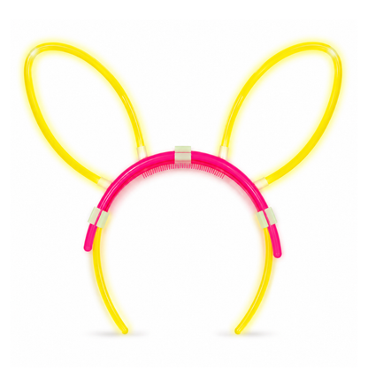 Glow In The Dark Bunny Headband Glow in The Dark Headband Rabbit Ear headband for Kids, Teens, Adults