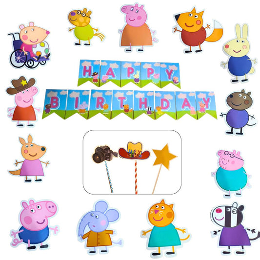 Peppa Pig Birthday Party Set - 17PC