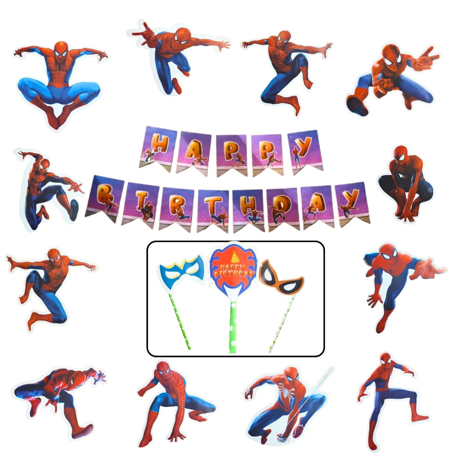 Spiderman Birthday Party Set - 16PC