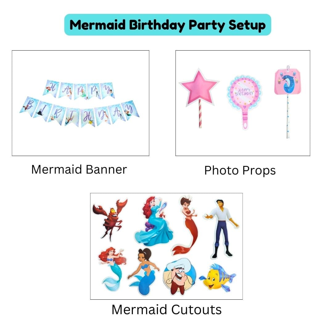 Mermaid Birthday Party Set - 14PC