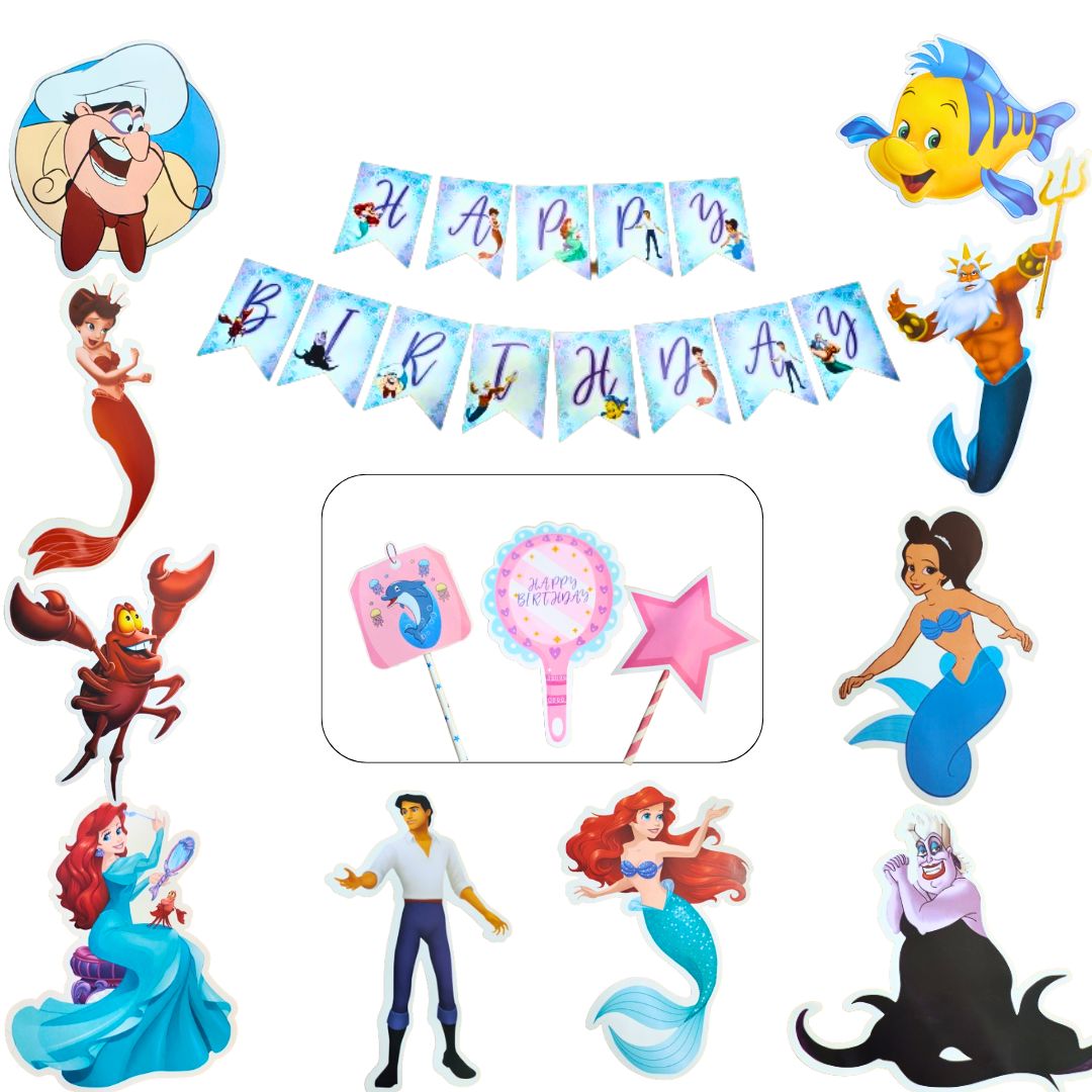 Mermaid Birthday Party Set - 14PC