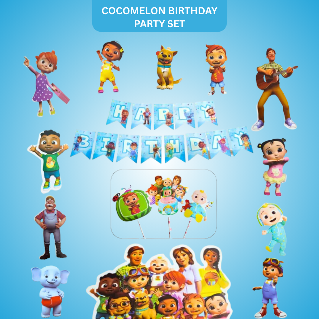 Cocomelon Birthday Party Set - 16PC