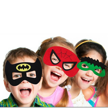 Superhero Masks for Kids, Pack of 6pcs