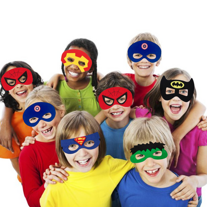 Superhero Masks for Kids, Pack of 6pcs