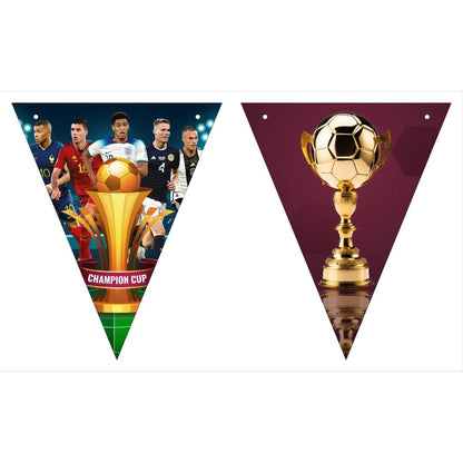 Soccer/Football Euro Cup Bunting Banner - 11inch x 9 inches - 10 FT