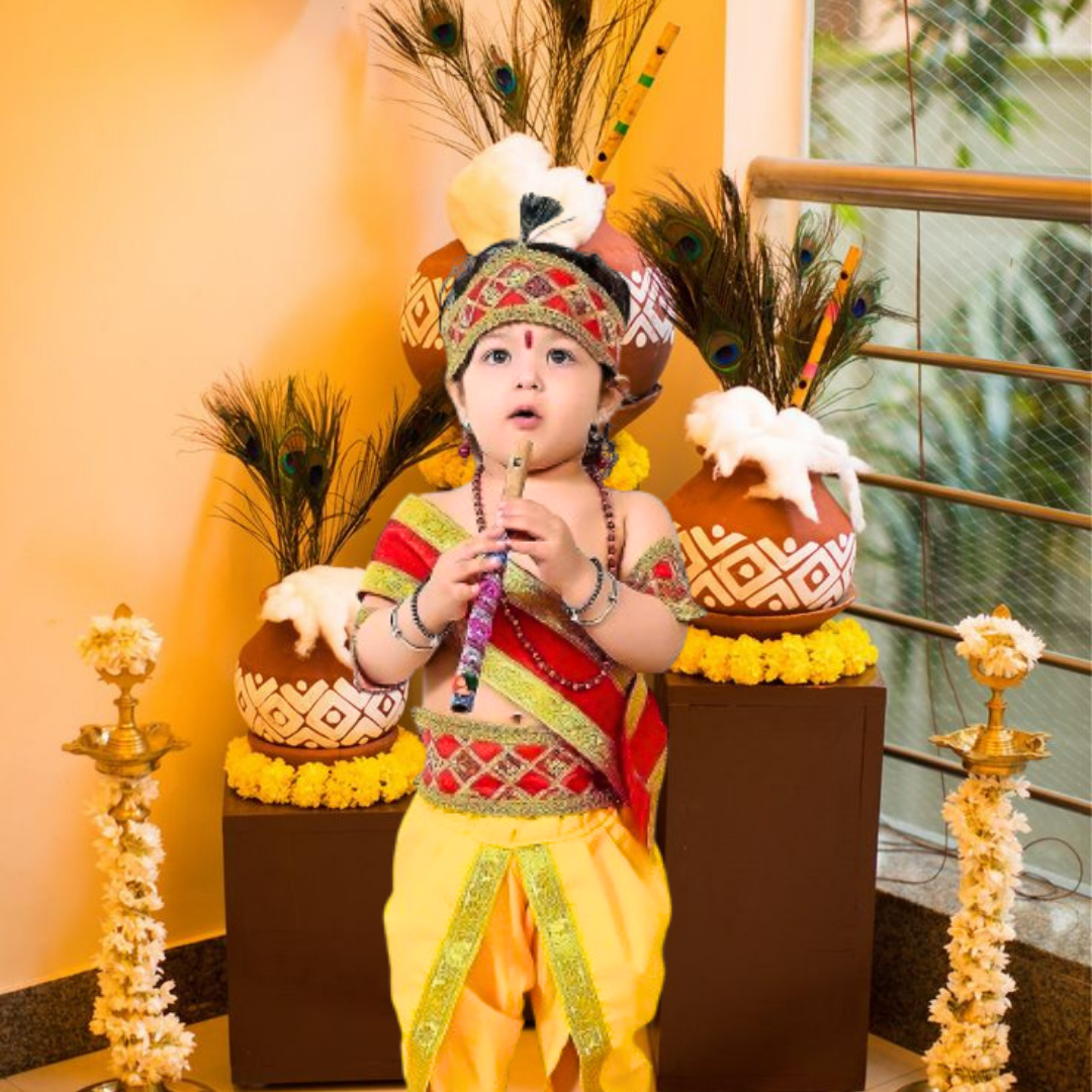 Sri Krishna Krishna Dress For Baby Girl Girl Lord Krishna Baby