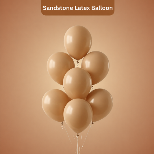 Sandstone Latex Balloons 10 Inch – Pack of 50 for Party Decoration & Event Decor
