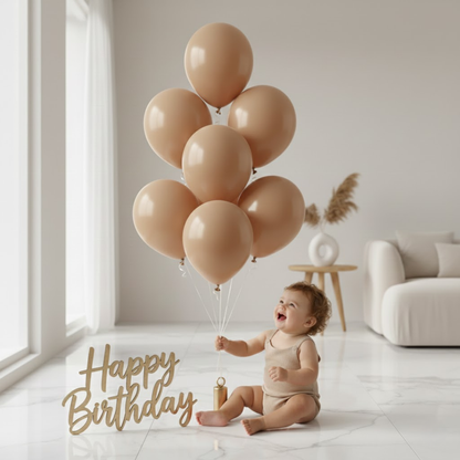 Sandstone Latex Balloons 10 Inch – Pack of 50 for Party Decoration & Event Decor