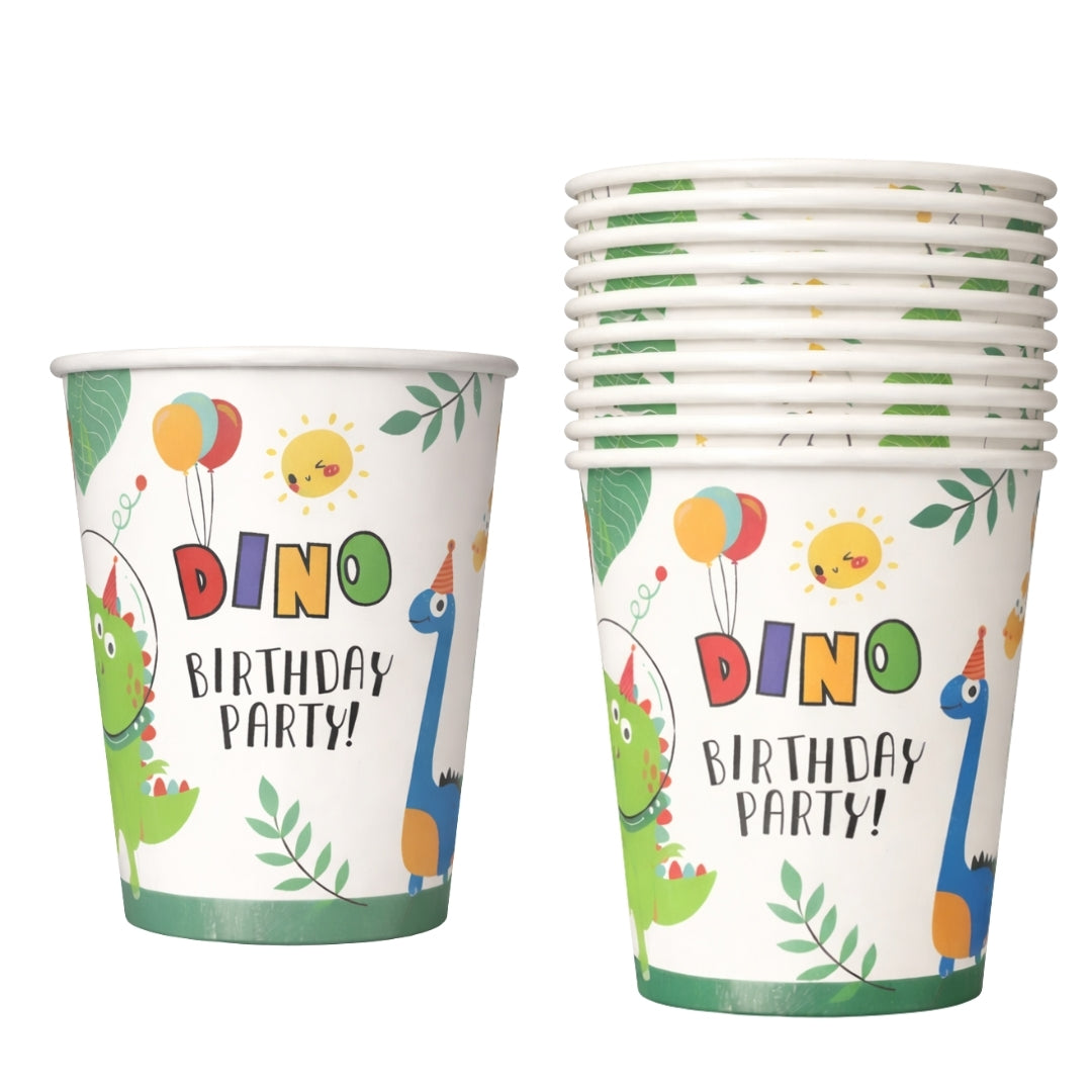 Dinosaur Birthday Paper Cups - 10PC