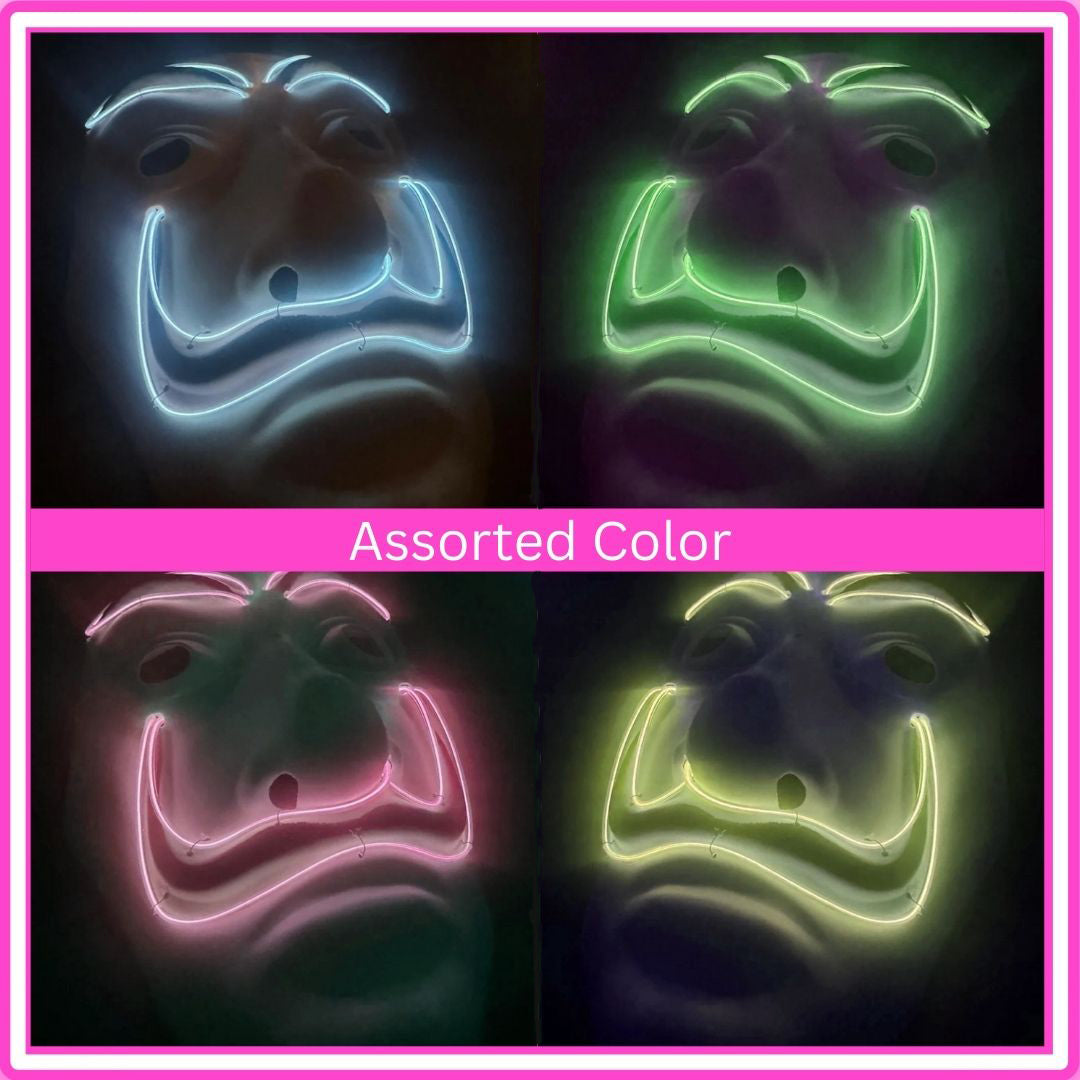 Money Heist Face Mask W/ LED Light - 1PC