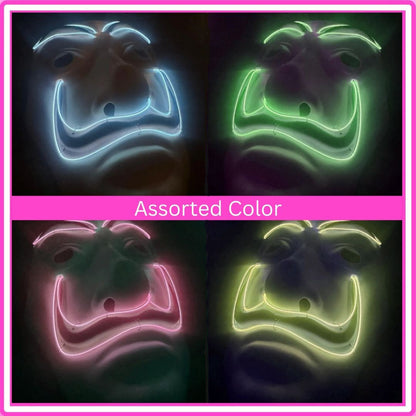 Money Heist Face Mask W/ LED Light - 1PC