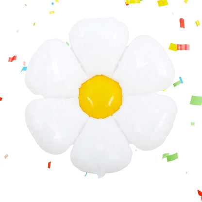 Super Shape White Daisy Flower Shaped Balloon 42