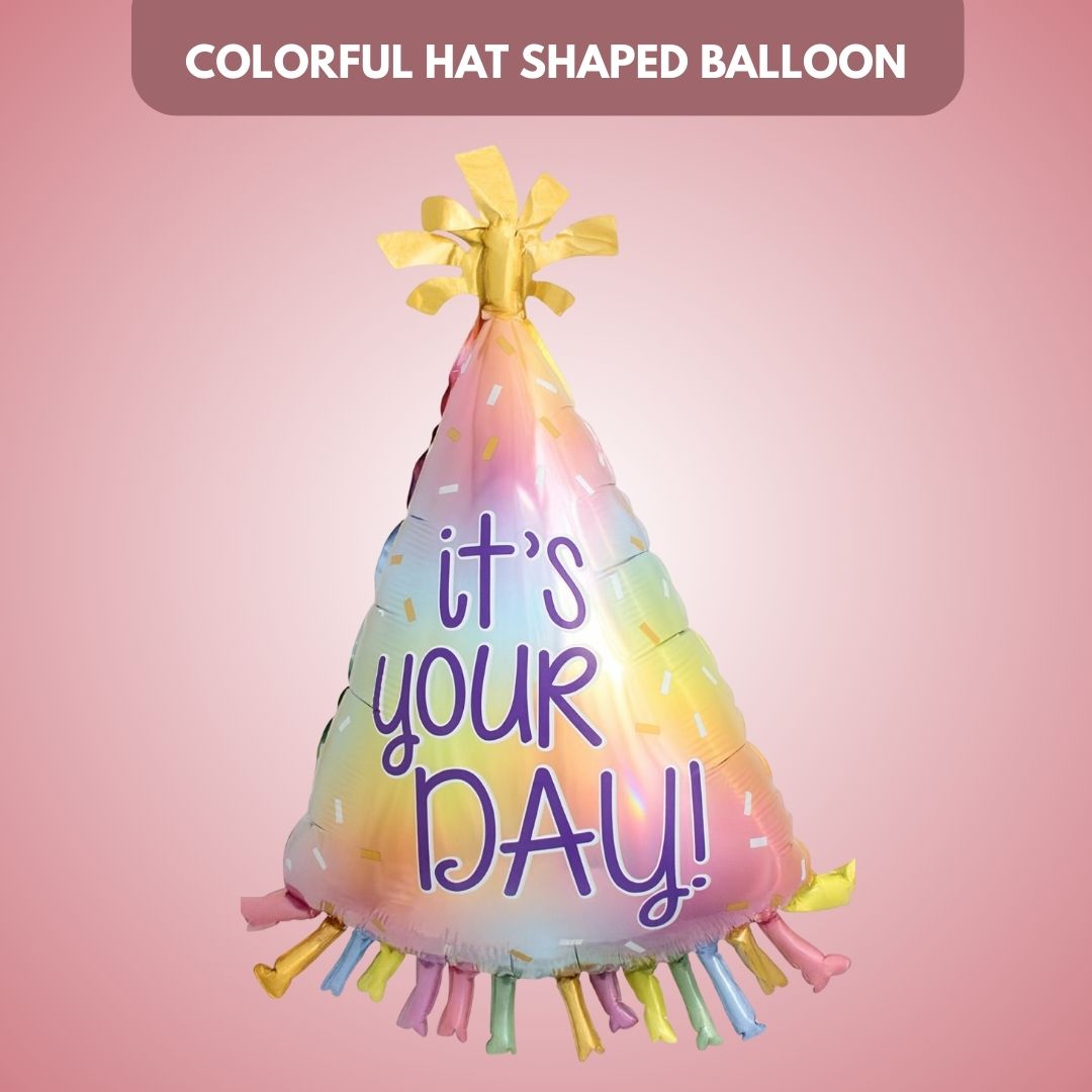 Colorful Hat Shaped Balloon 32"