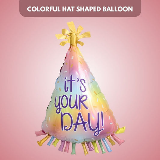 Colorful Hat Shaped Balloon 32"