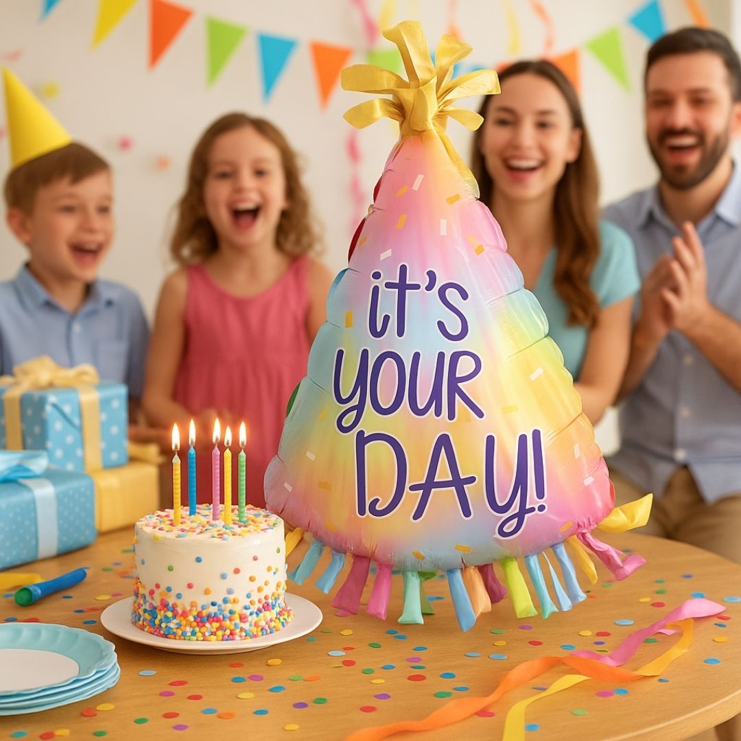 Colorful Hat Shaped Balloon 32"