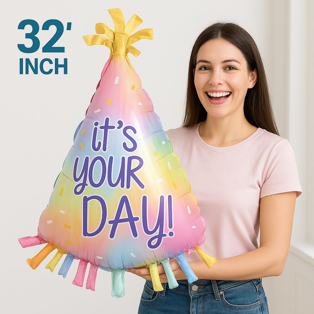 Colorful Hat Shaped Balloon 32"