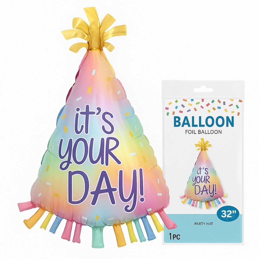 Colorful Hat Shaped Balloon 32"