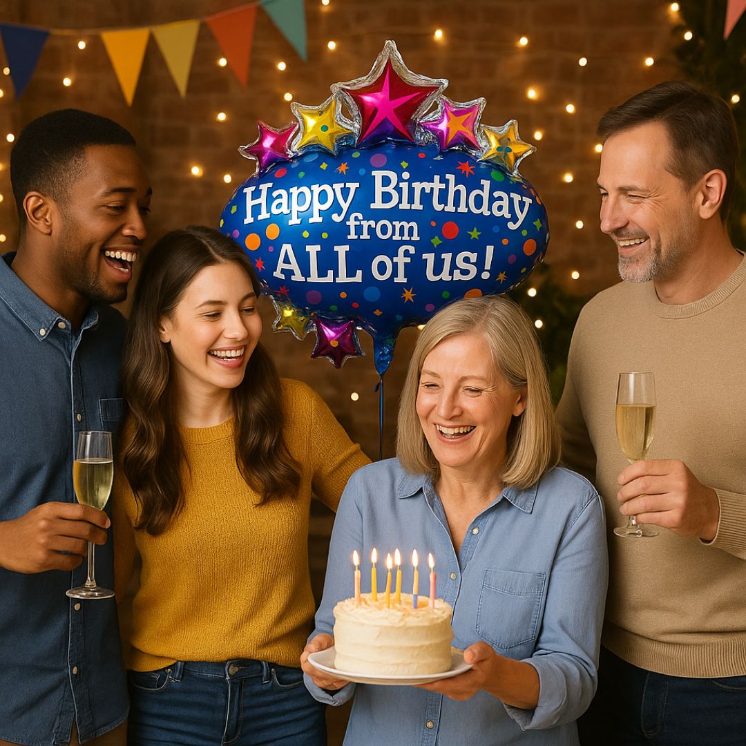 Happy Birthday From All of Us Super Shape Balloon