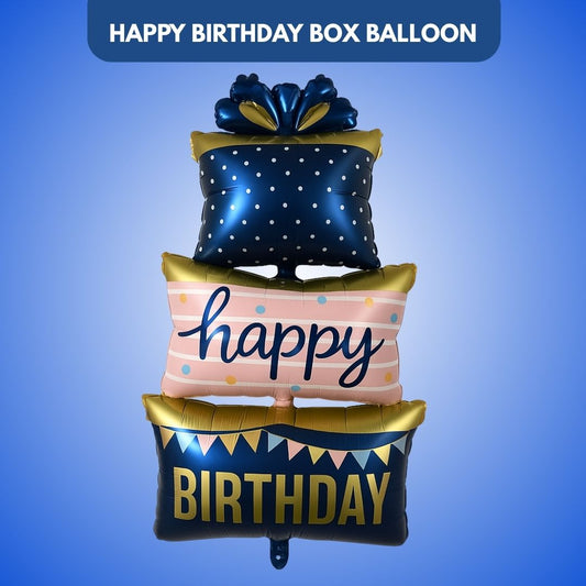 Triple Layer Happy Birthday Box Balloon