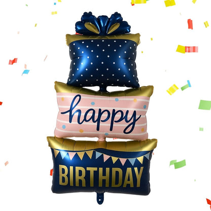 Triple Layer Happy Birthday Box Balloon