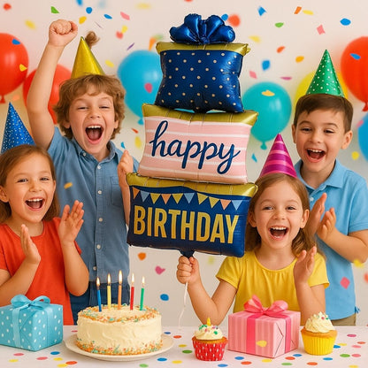 Triple Layer Happy Birthday Box Balloon