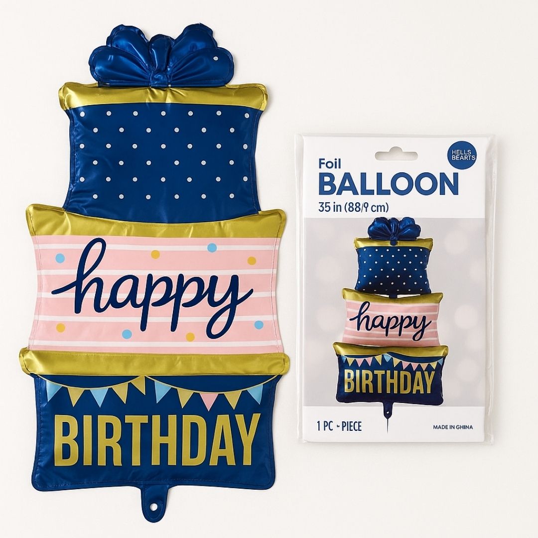 Triple Layer Happy Birthday Box Balloon
