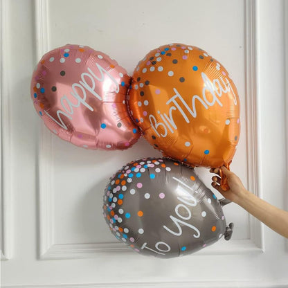 Happy Birthday with 3 Balloons Super Shape