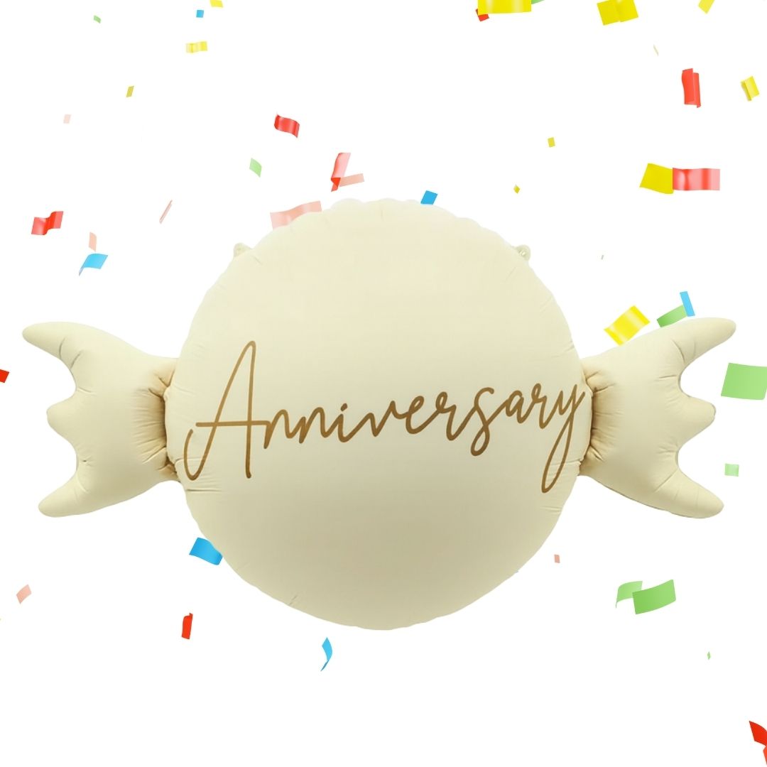 Happy Anniversary Candy Shape Balloon - 1PC