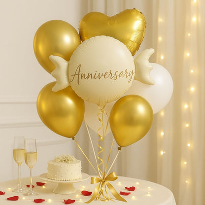 Happy Anniversary Candy Shape Balloon - 1PC