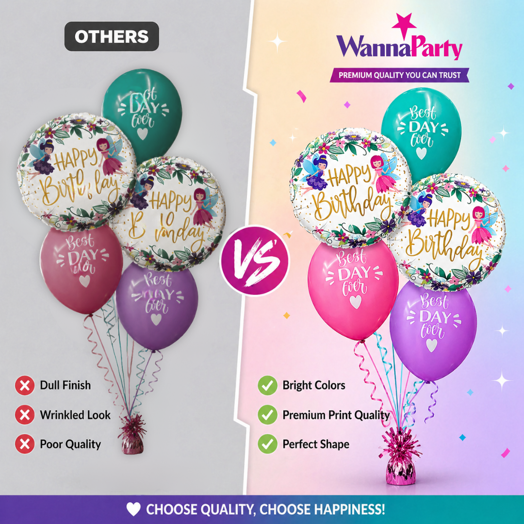 Best Day Ever Happy Birthday Balloon - 5PC
