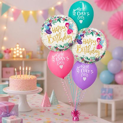 Best Day Ever Happy Birthday Balloon - 5PC