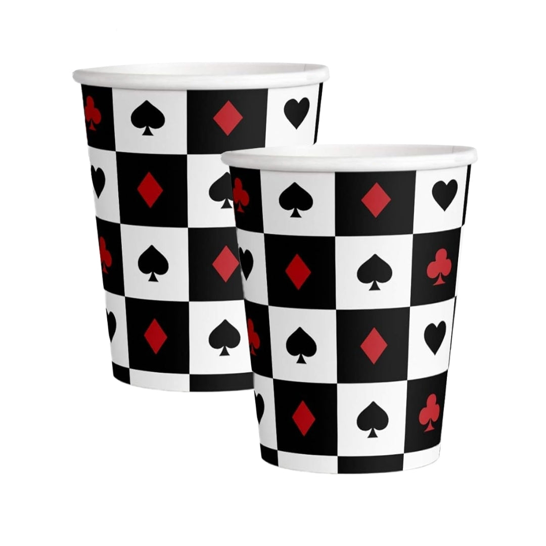 Casino Theme Paper Cups - 8PC