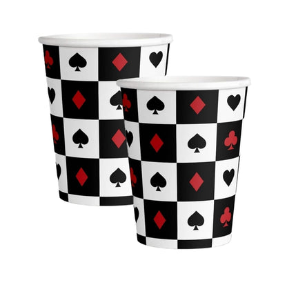 Casino Theme Paper Cups - 8PC