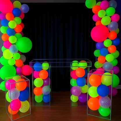 Glow In The Dark Balloons | Glows in UV Light | Neon Balloons - Helium Quality - 12 inches - Bulk Pack - 100PC