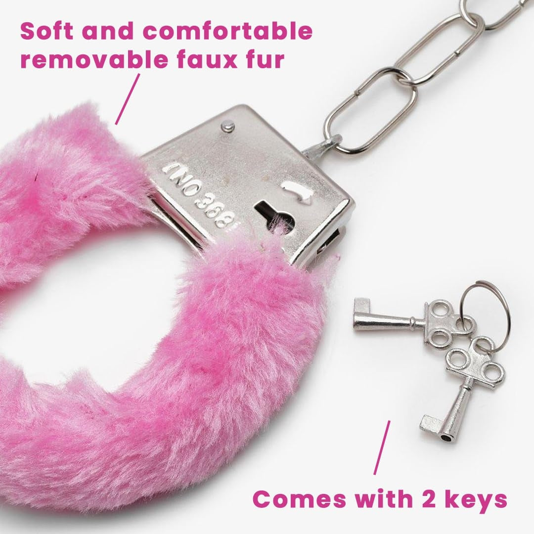 Hen Party Hand Cuffs Light Pink