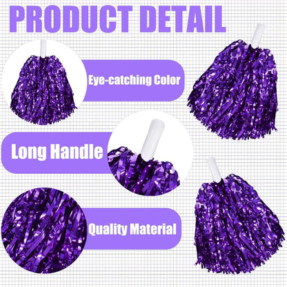 Cheerleaders Purple Pom Pom - 1PC