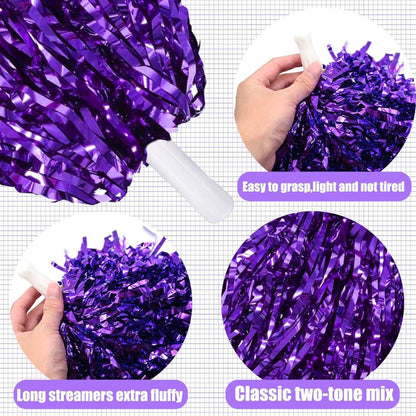 Cheerleaders Purple Pom Pom - 1PC