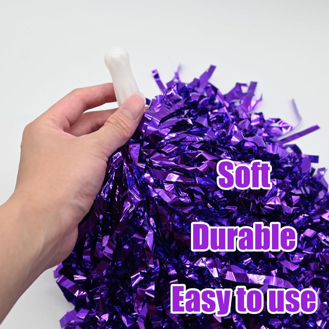 Cheerleaders Purple Pom Pom - 1PC