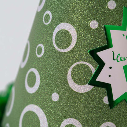 Assorted Colour Polka Dot Hat with Fringe w/Happy Birthday