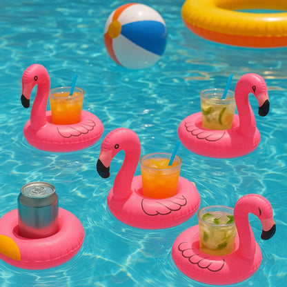 Inflatable Flamingo Drink Holder Pool Float - 1PC