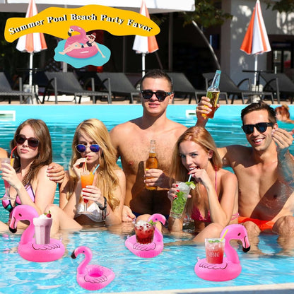 Inflatable Flamingo Drink Holder Pool Float - 1PC