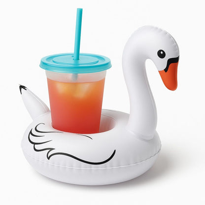 Inflatable Swan Drink Holder Pool Float - 1PC