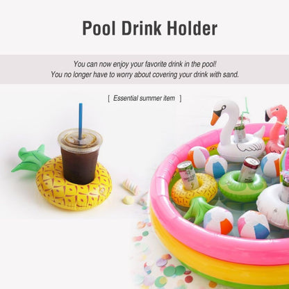 Inflatable Pineapple Drink Holder Pool Float - 1PC