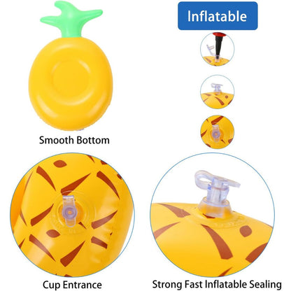 Inflatable Pineapple Drink Holder Pool Float - 1PC