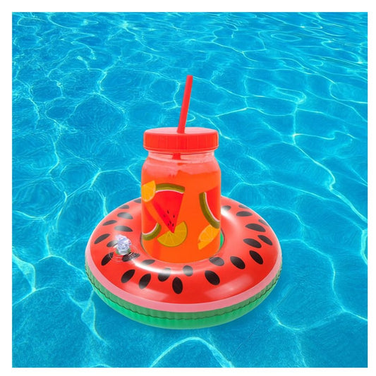 Inflatable Watermelon Drink Holder Pool Float - 1PC