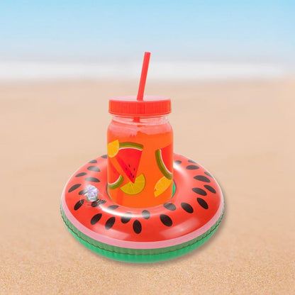 Inflatable Watermelon Drink Holder Pool Float - 1PC